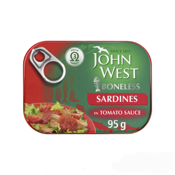 John West Boneless Sardines in Tomato Sauce - 95 g.m