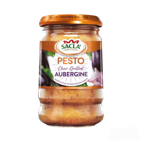 Sacla Ghargrilled aubergine pesto 190 g.m