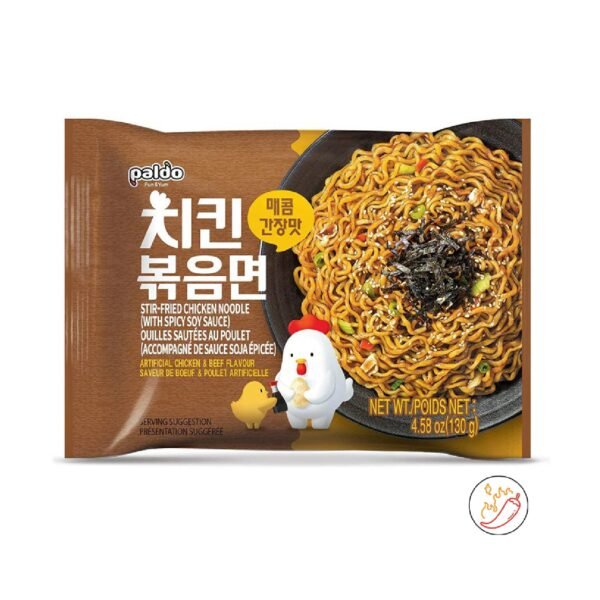 Paldo Noodles With Spicy Soy Sauce 130gm