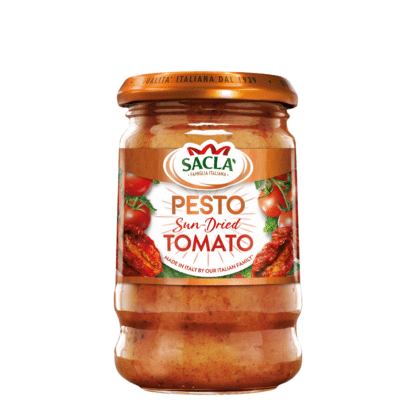 Sacla Pesto Sun Dried Tomato 190 g.m