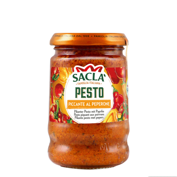 Sacla Pesto Piccante al Peperone 190 g.m