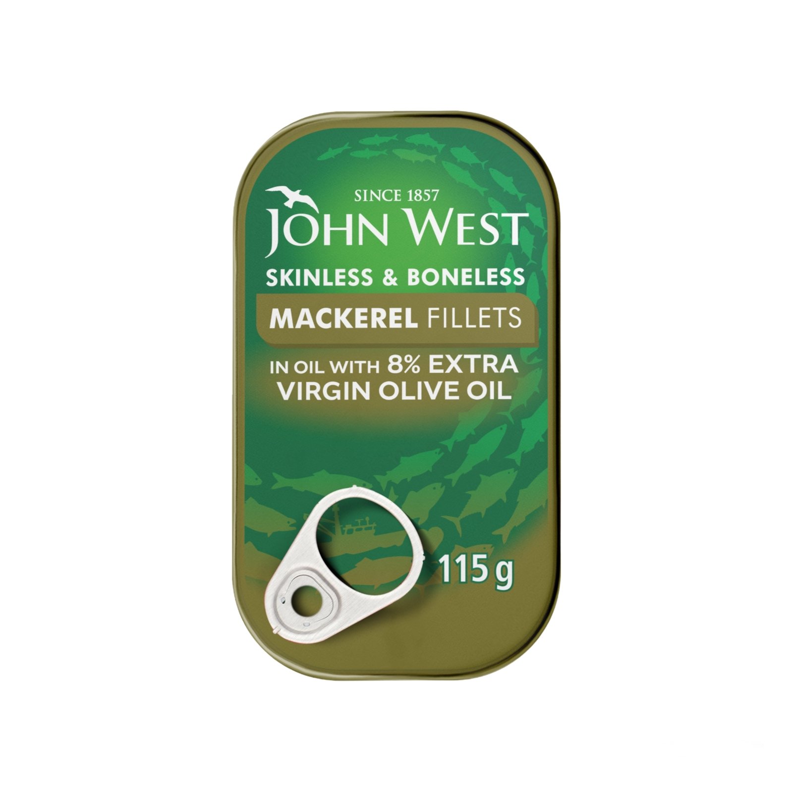 Oplus_131072 John West Mackerel Fillets In Olive Oil - 115 g.m - Image 1