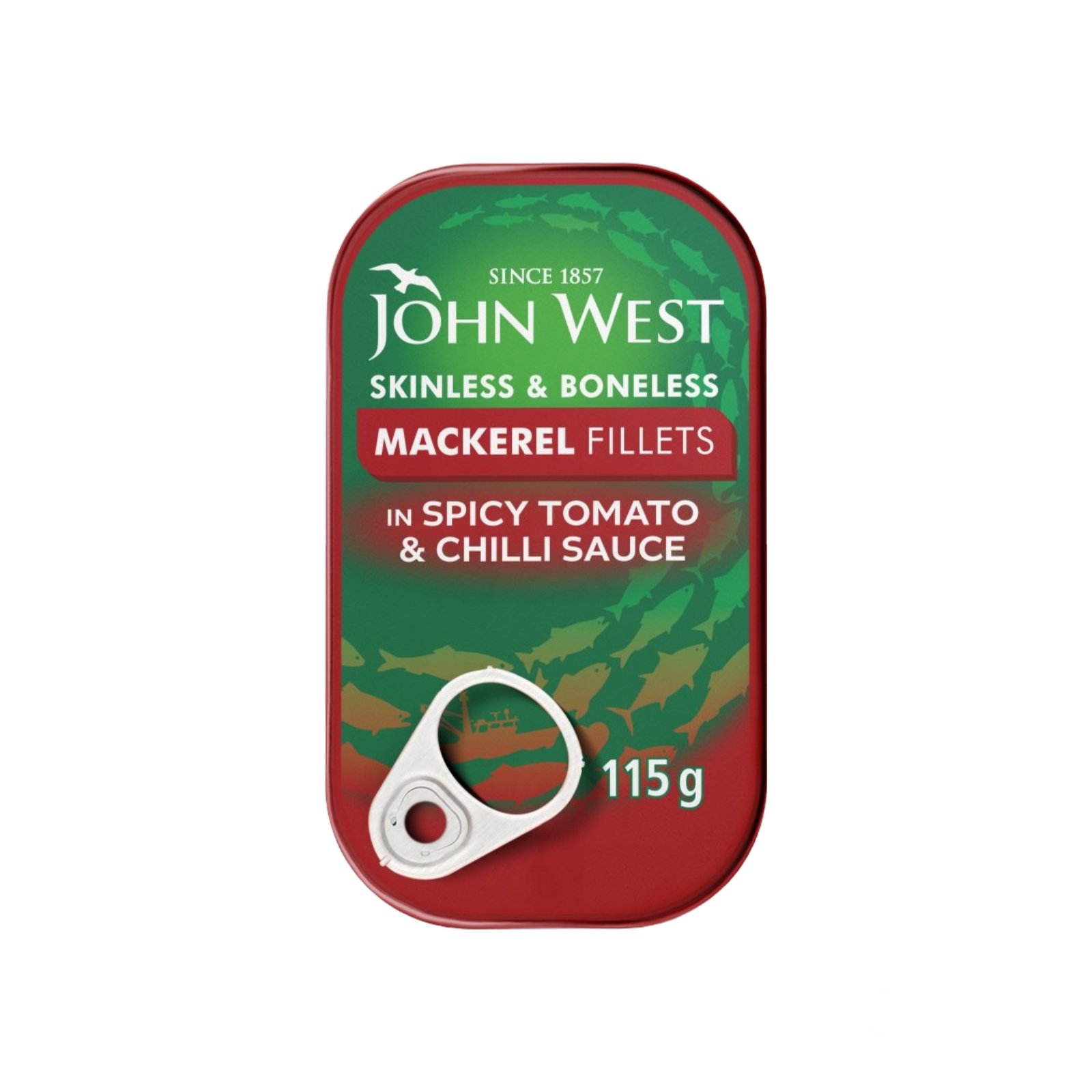 Oplus_131072 John West Mackerel Fillets In Spicy Tomato & Chili Sauce - 115 g.m - Image 1