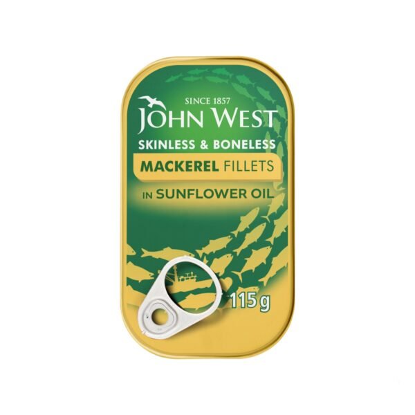 John West Mackerel Fillets In Sunflower Oil - 115 g.m