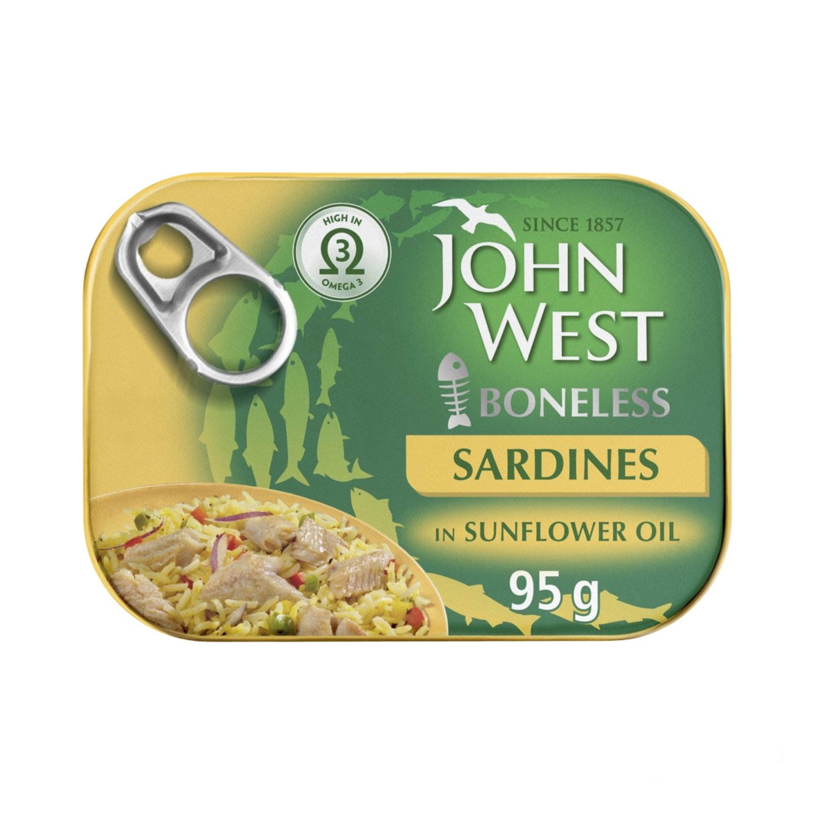 Oplus_131072 John West Sardines Boneless In Sunflower - 95 g.m - Image 1