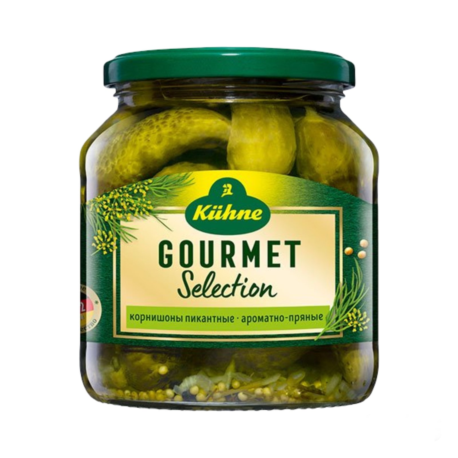 Oplus_131072 Kuhne Gourmet Selection Fine Cornichons - 530 g.m - Image 1