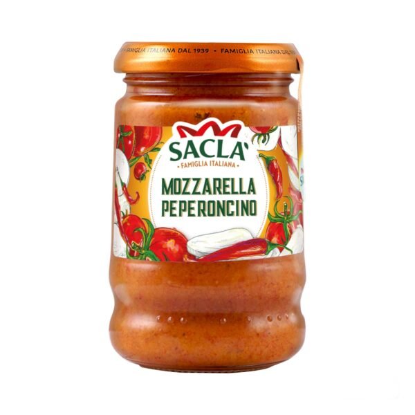 Sacla Mozzarella and hot pepper pasta sauce 190g