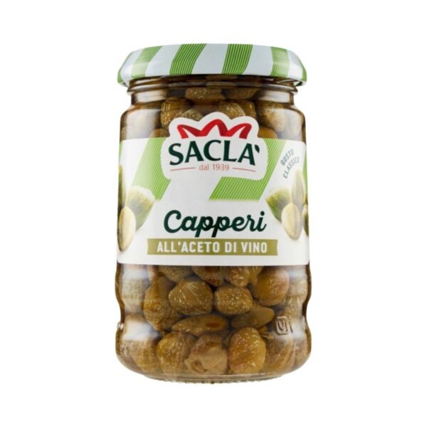 Sacla CAPPERI ALL’ACETO DI VINO 200 g.m