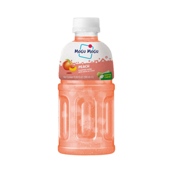 Mogu Mogu Peach Flavored Drink With Nata De CoCo 320 m.l