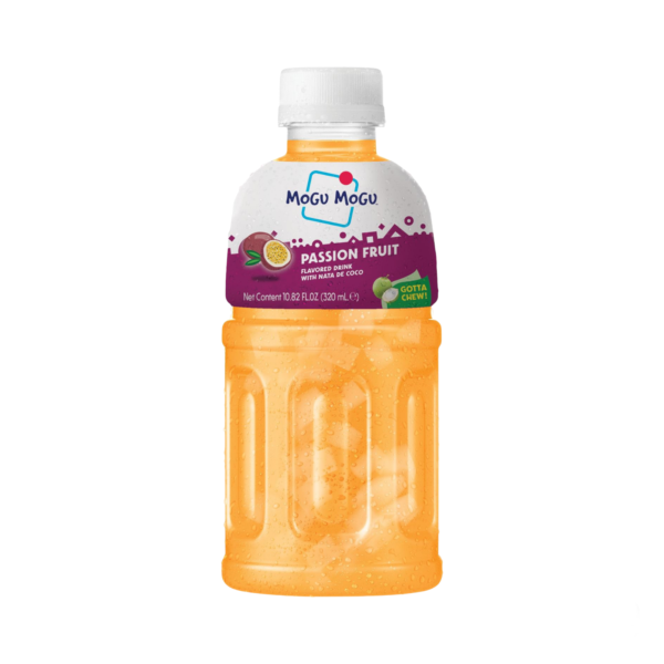 Mogu Mogu Passion Fruit Flavored Drink With Nata De CoCo 320 m.l