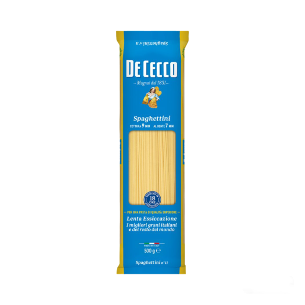 De Cecco Spaghettini Pasta 500 g.m