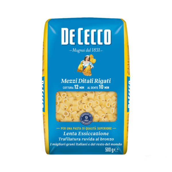 De Cecco Pasta Mezzi Ditali Rigati 500 g.m