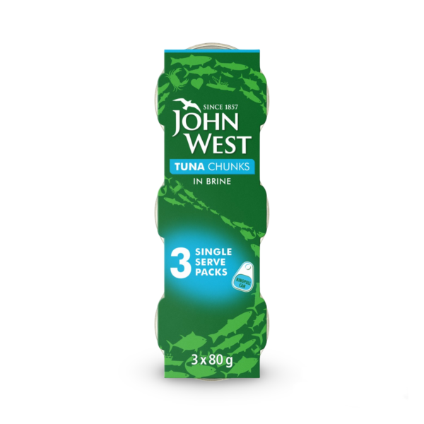 John West Tuna Chunks in Brine 3×80 g.m