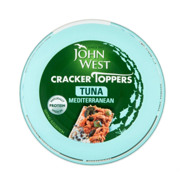 John West Cracker Toppers Tuna Mediterranean 80 g.m