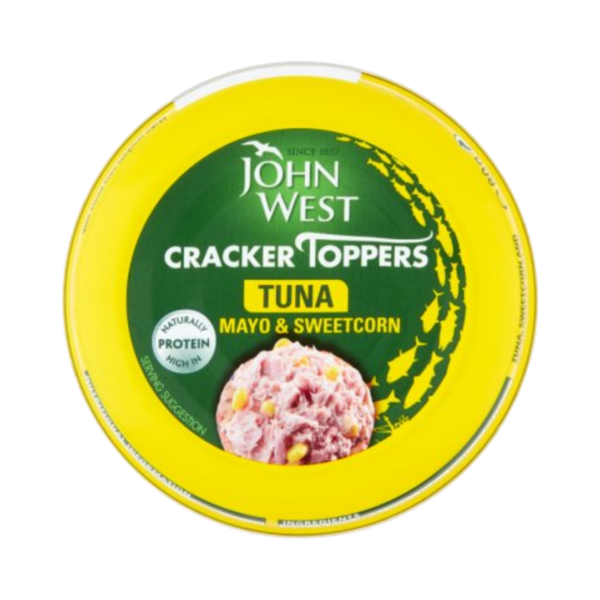 John West Cracker Toppers Tuna Mayo & Sweetcorn 80 g.m