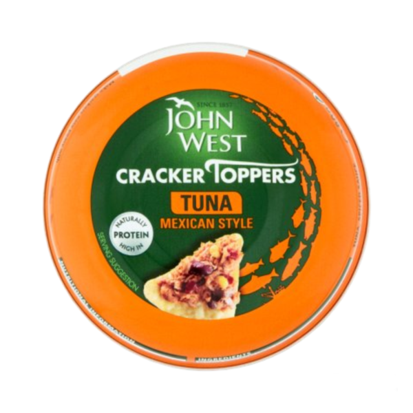 John West Cracker Toppers Tuna Mexican Style 80 g.m