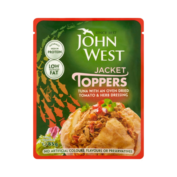 John West Jacket Toppers Tuna with an Oven Dried Tomato & Herb Dressing 85g